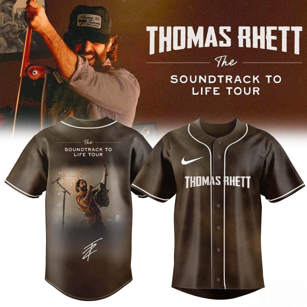 Thomas Rhett The Soundtrack To Life Tour Limited Edition Signature Baseball Jersey Country Music Fan Gift 2 - Unicasport Thomas Rhett The Soundtrack To Life Tour Limited Edition Signature Baseball Jersey Country Music Fan Gift