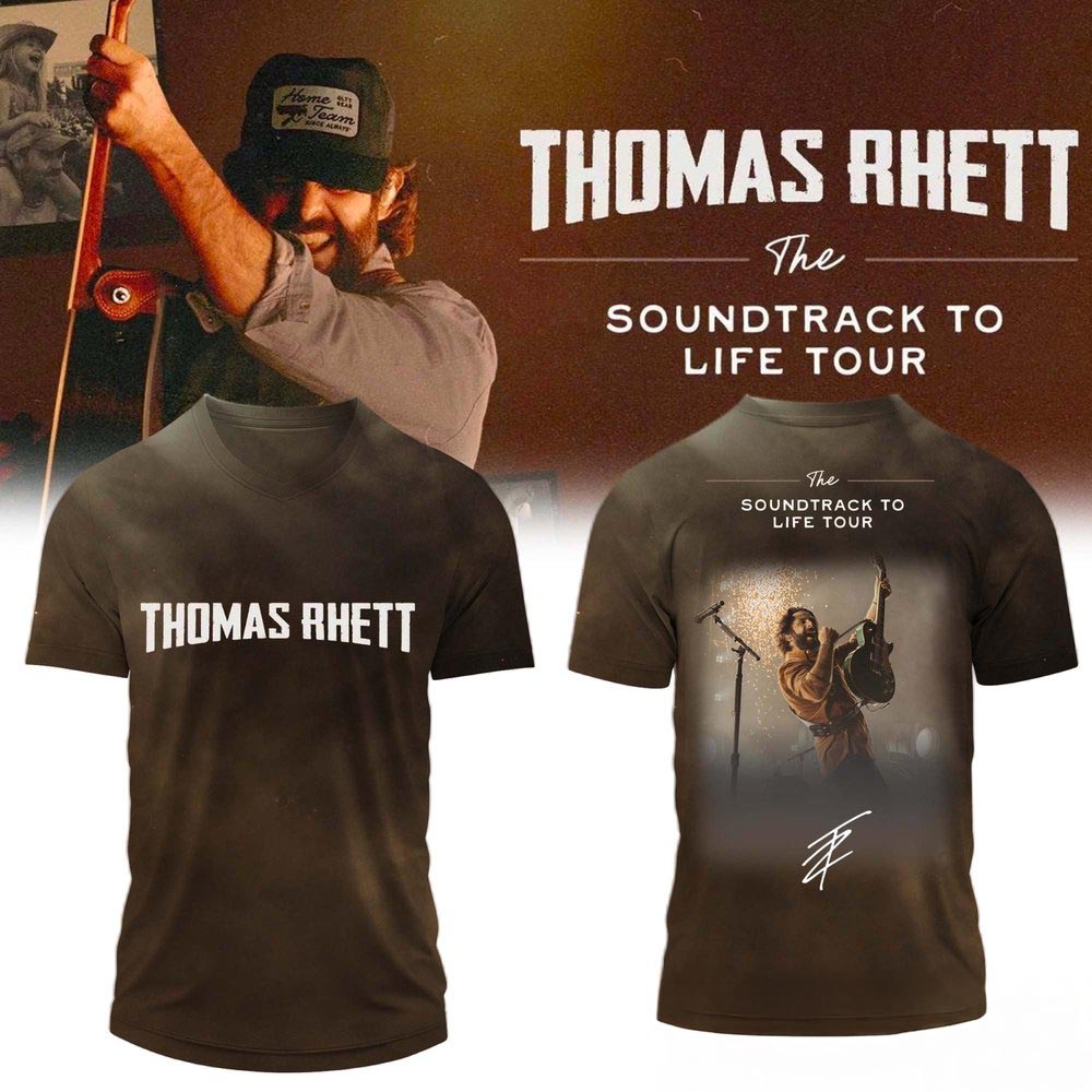 Thomas Rhett The Soundtrack To Life Tour Limited Edition Signature Football Jersey Country Music Concert Fan Apparel 2 - Unicasport Thomas Rhett The Soundtrack To Life Tour Limited Edition Signature Football Jersey Country Music Concert Fan Apparel