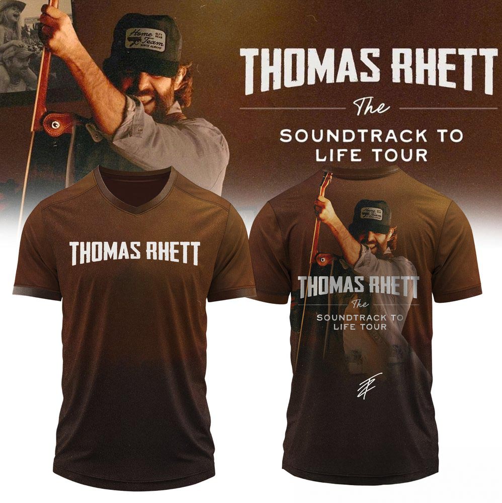 Thomas Rhett The Soundtrack To Life Tour Limited Edition Signature Football Jersey Country Music Lover Fan Gift 2 - Unicasport Thomas Rhett The Soundtrack To Life Tour Limited Edition Signature Football Jersey Country Music Lover Fan Gift