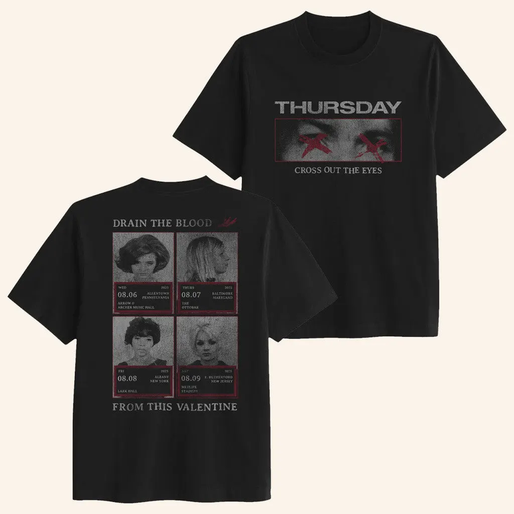 Thursday Merch Cross Out The Eyes TShirt Gifts For Father