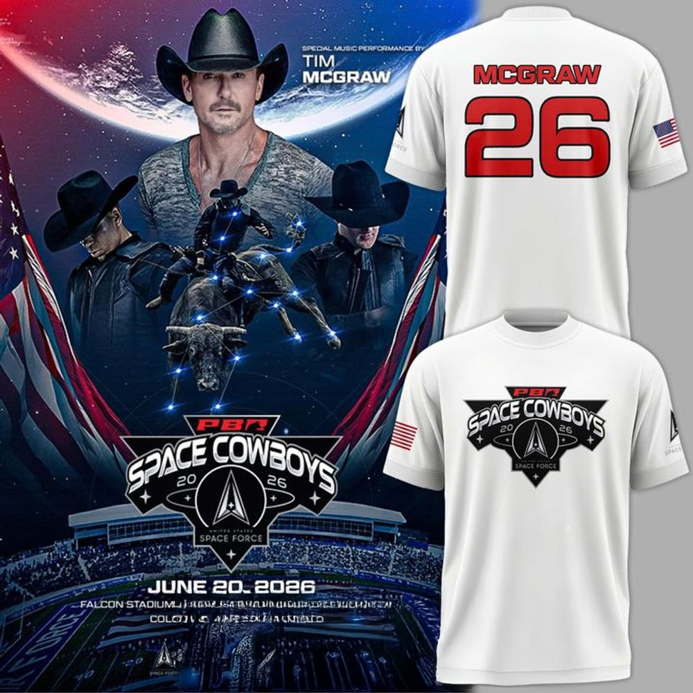 Tim McGraw x Air Force Falcons PBR Space Cowboys Shirt 