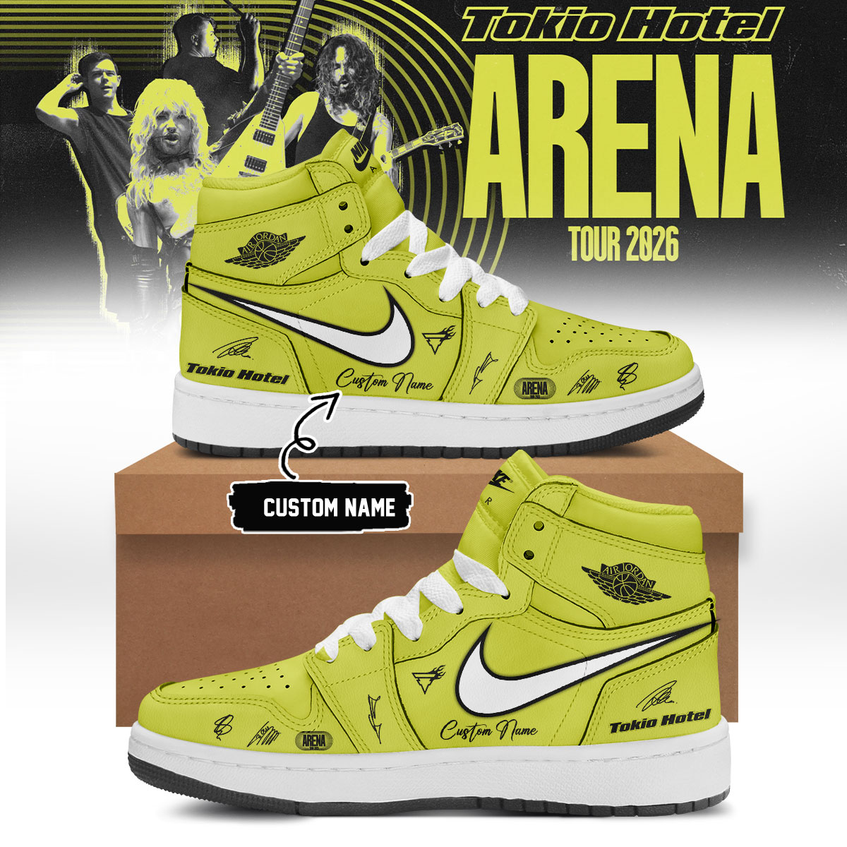 Tokio Hotel Arena Tour 2026 Air Force 1 Sneakers