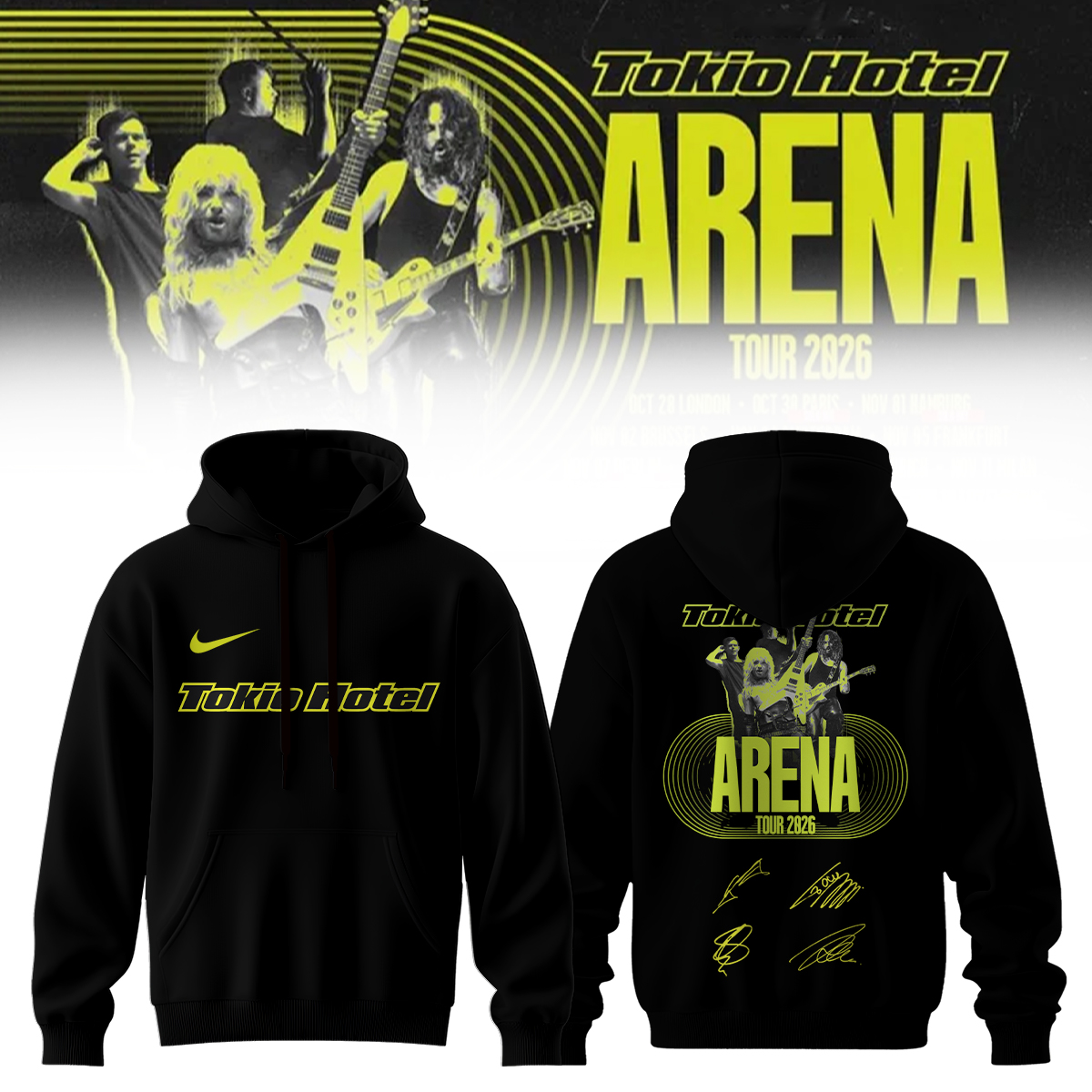 Tokio Hotel Arena Tour 2026 Collector Edition Fan Hoodie