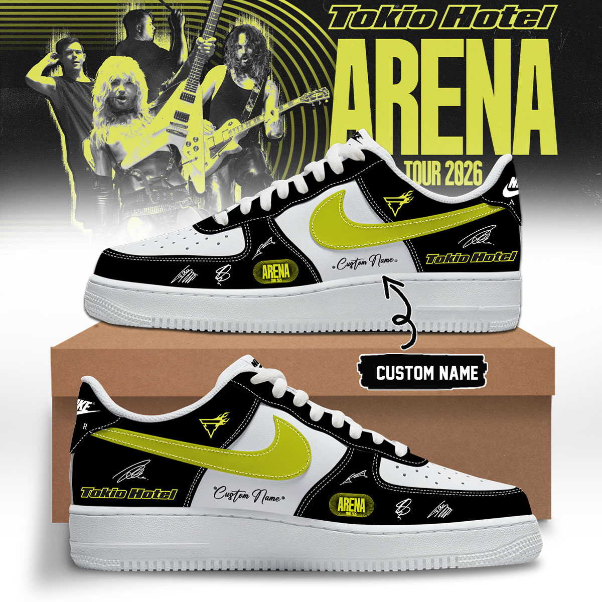 Tokio Hotel Arena Tour 2026 Collector Edition High Top Shoes