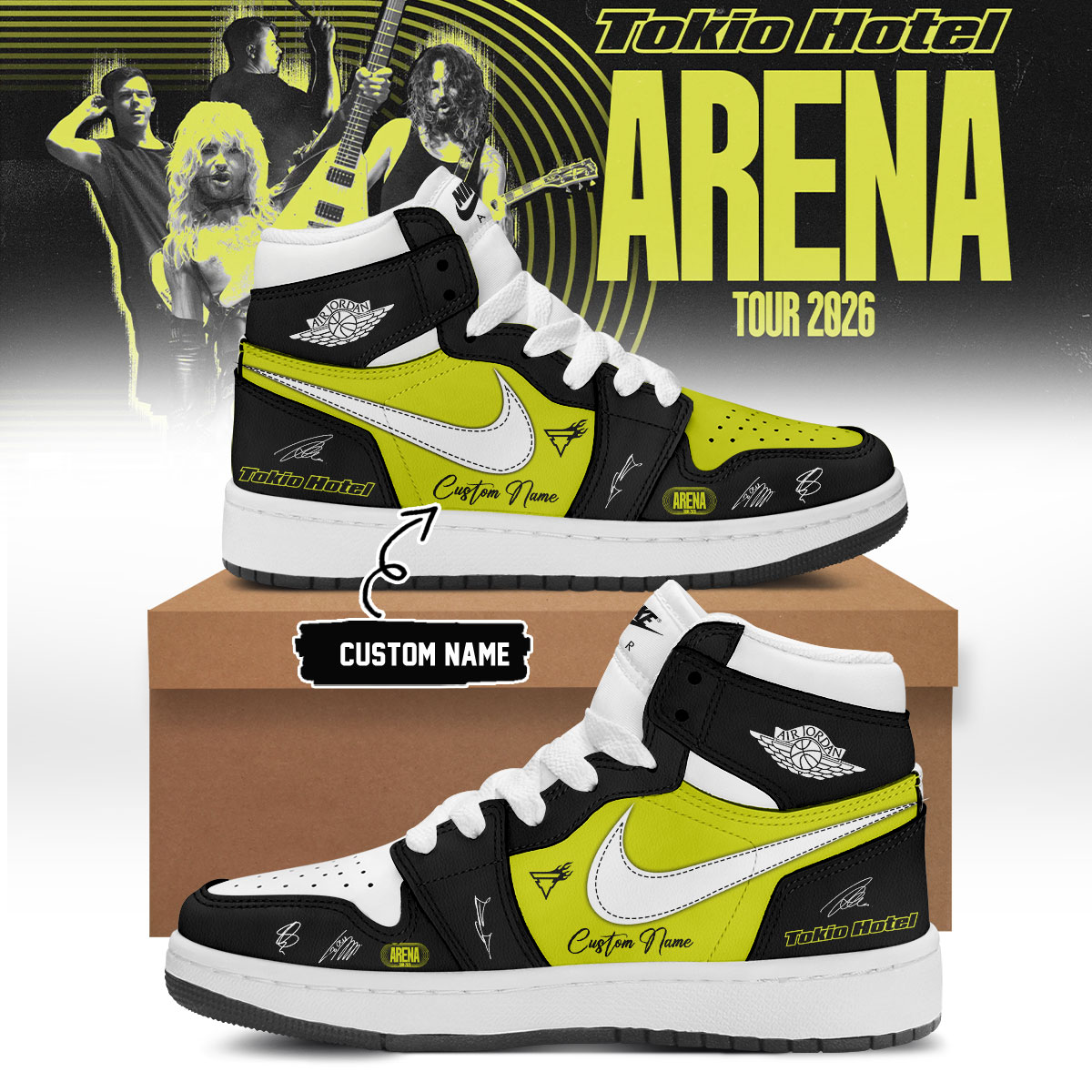 Tokio Hotel Arena Tour 2026 Exclusive Fan Sneakers