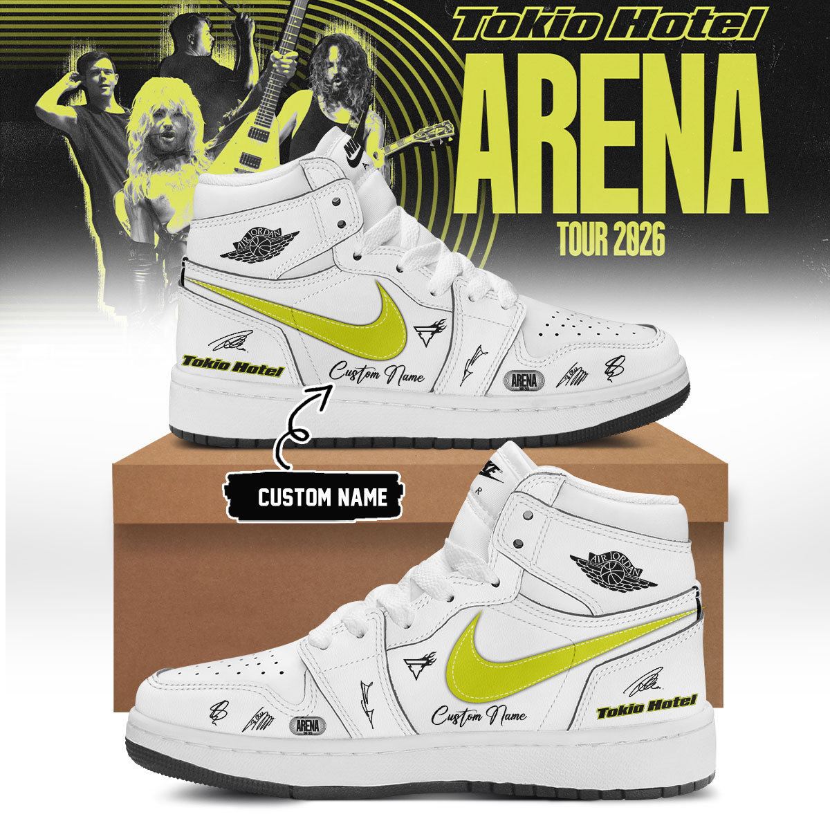 Tokio Hotel Arena Tour 2026 Limited Edition Signature Sneakers