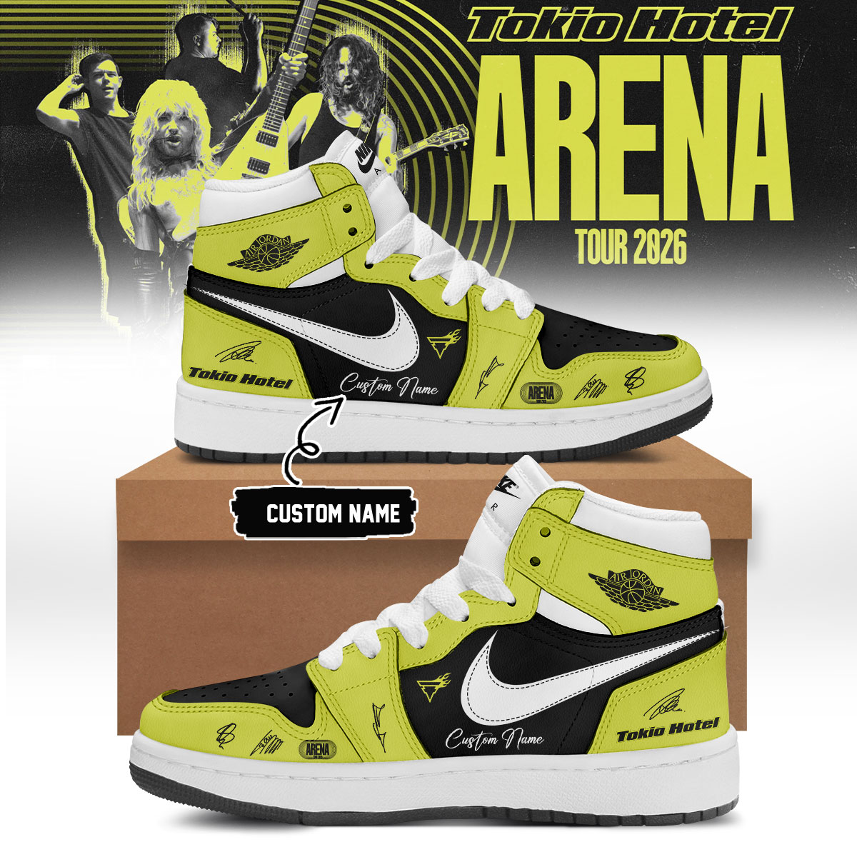 Tokio Hotel Arena Tour 2026 Premium Casual Shoes