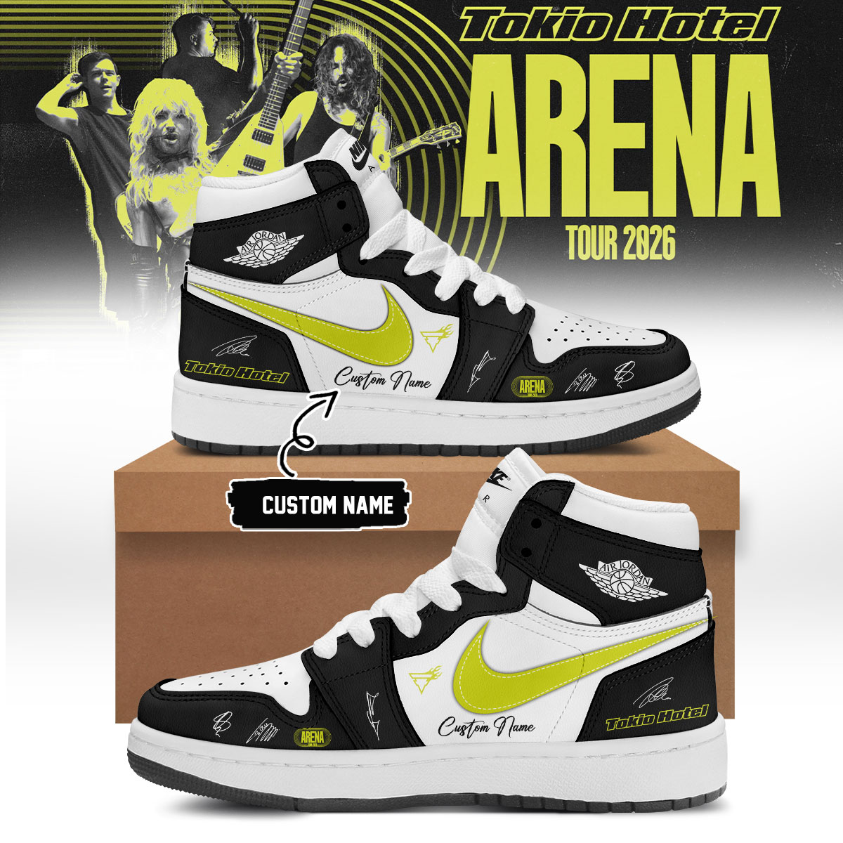 Tokio Hotel Arena Tour 2026 Premium Concert Sneakers