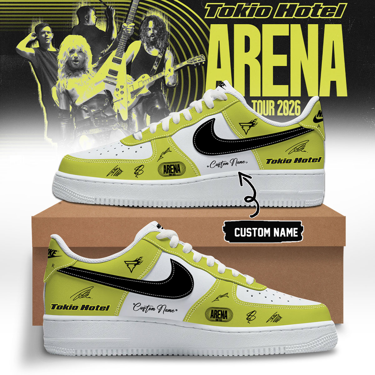 Tokio Hotel Arena Tour 2026 Premium Streetwear Shoes