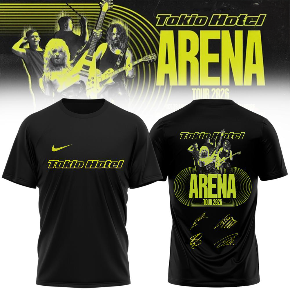 Tokio Hotel Arena Tour 2026 Signature Graphic TShirt