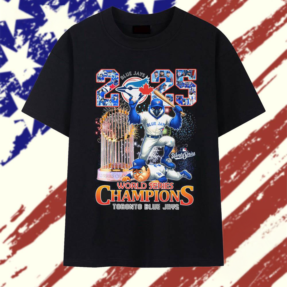 Toronto Blue Jays 2025 Baseball World Series Champions Mascot Vintage T Shirt