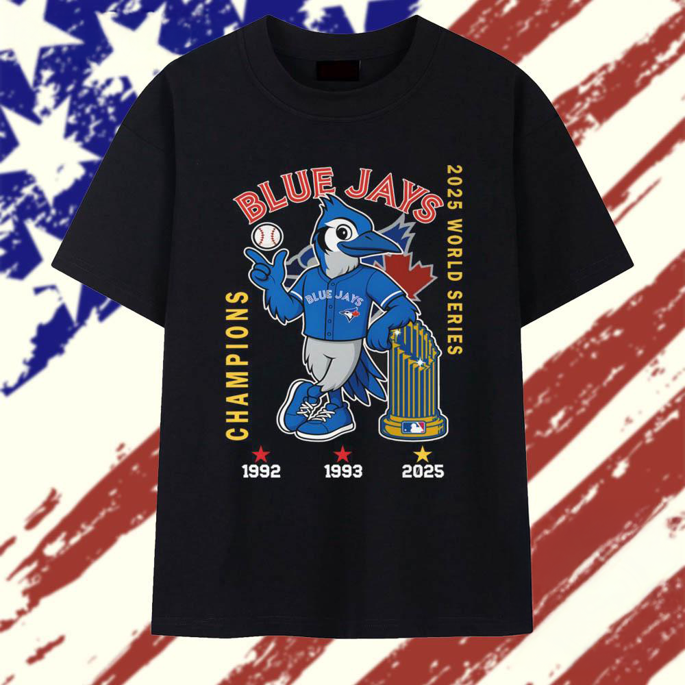 Toronto Blue Jays Baseball World Series Champions 1992 1993 2025 T Shirt