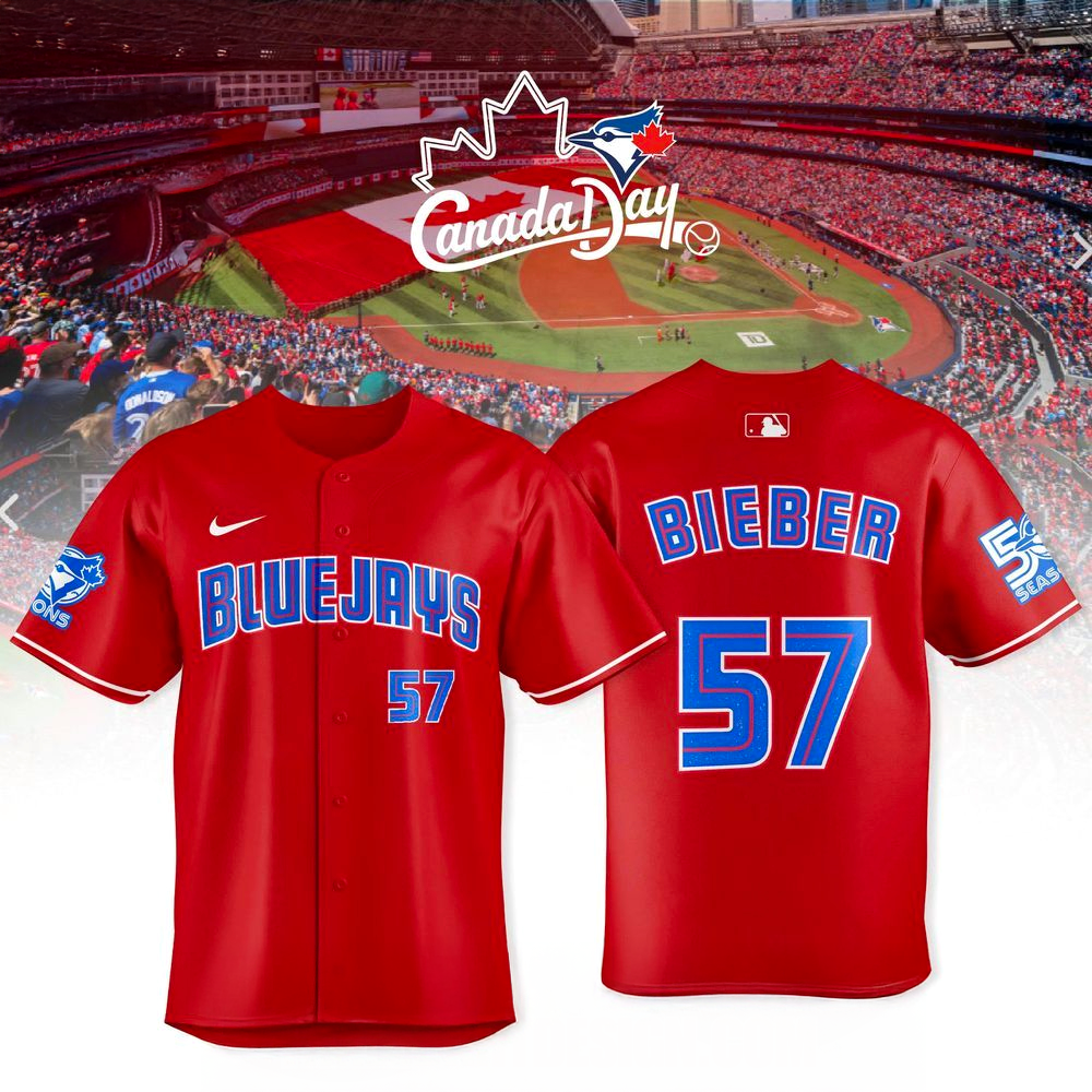 Toronto Blue Jays Canada Day 2026 Shane Bieber Edition Jersey