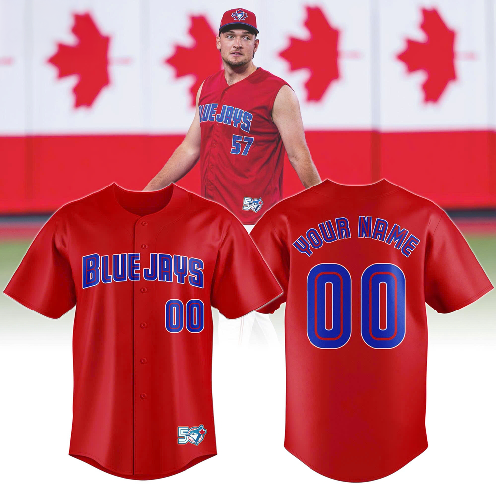 Toronto Blue Jays Canada Day Custom Name Number Baseball Jersey Collection