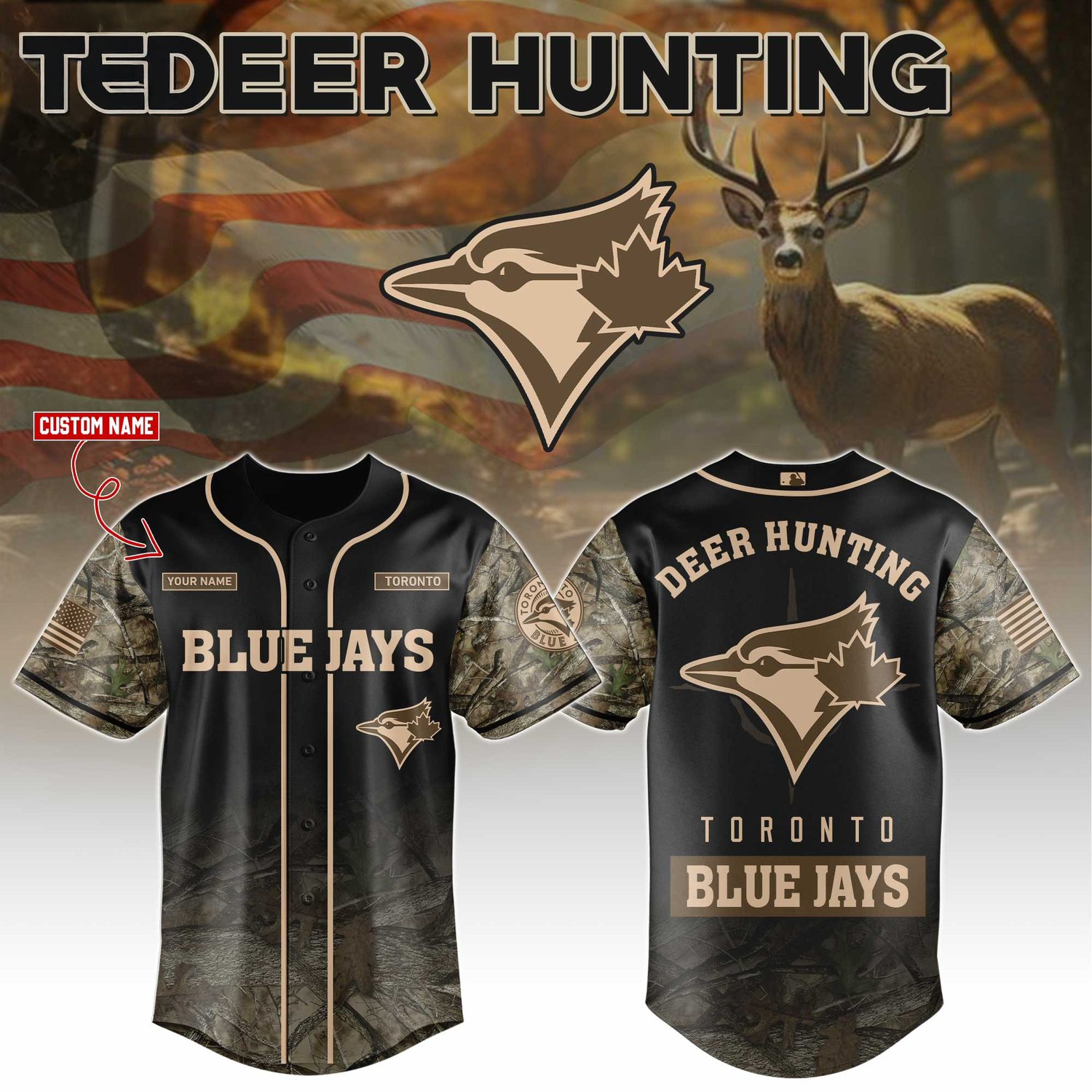 Toronto Blue Jays Deer Hunting Limited Edition Baseball Jersey