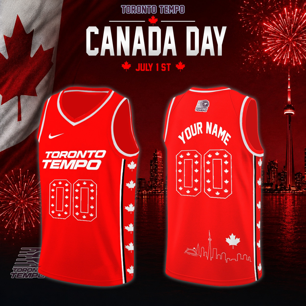 Toronto Tempo WNBA Canada Day Red Custom Jersey Fan Collection