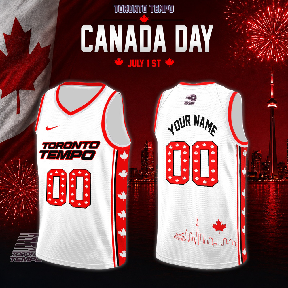 Toronto Tempo WNBA Canada Day White Custom Jersey Fan Collection