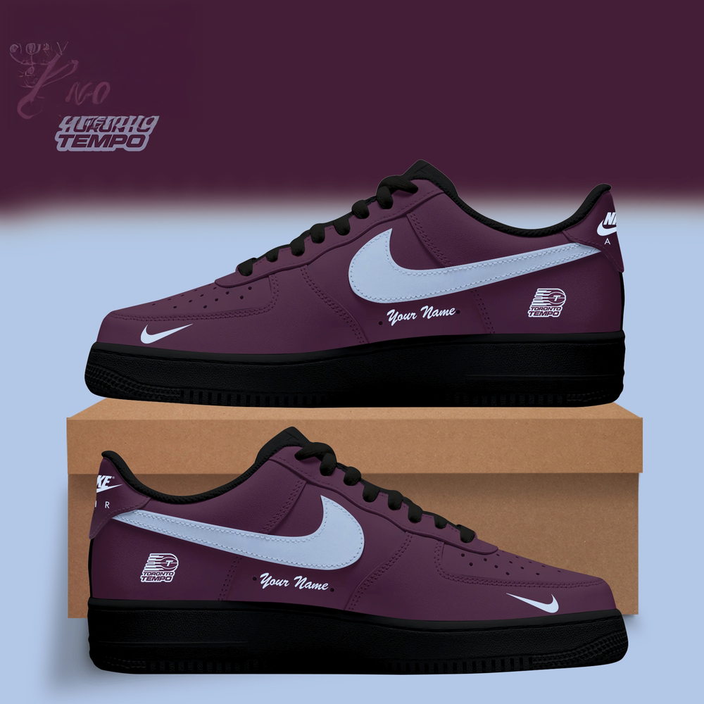 Toronto Tempo WNBA x Back 2 Black Edition Nike Air Force 1 Low Custom Shoes Fan Gift