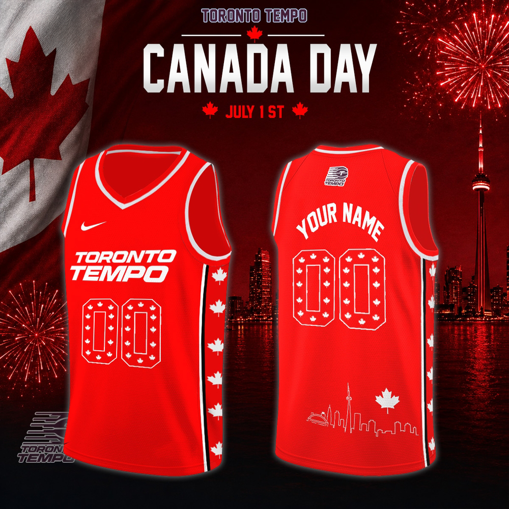 Toronto Tempo WNBA x Canada Day Edition Jersey Custom For Fans Red