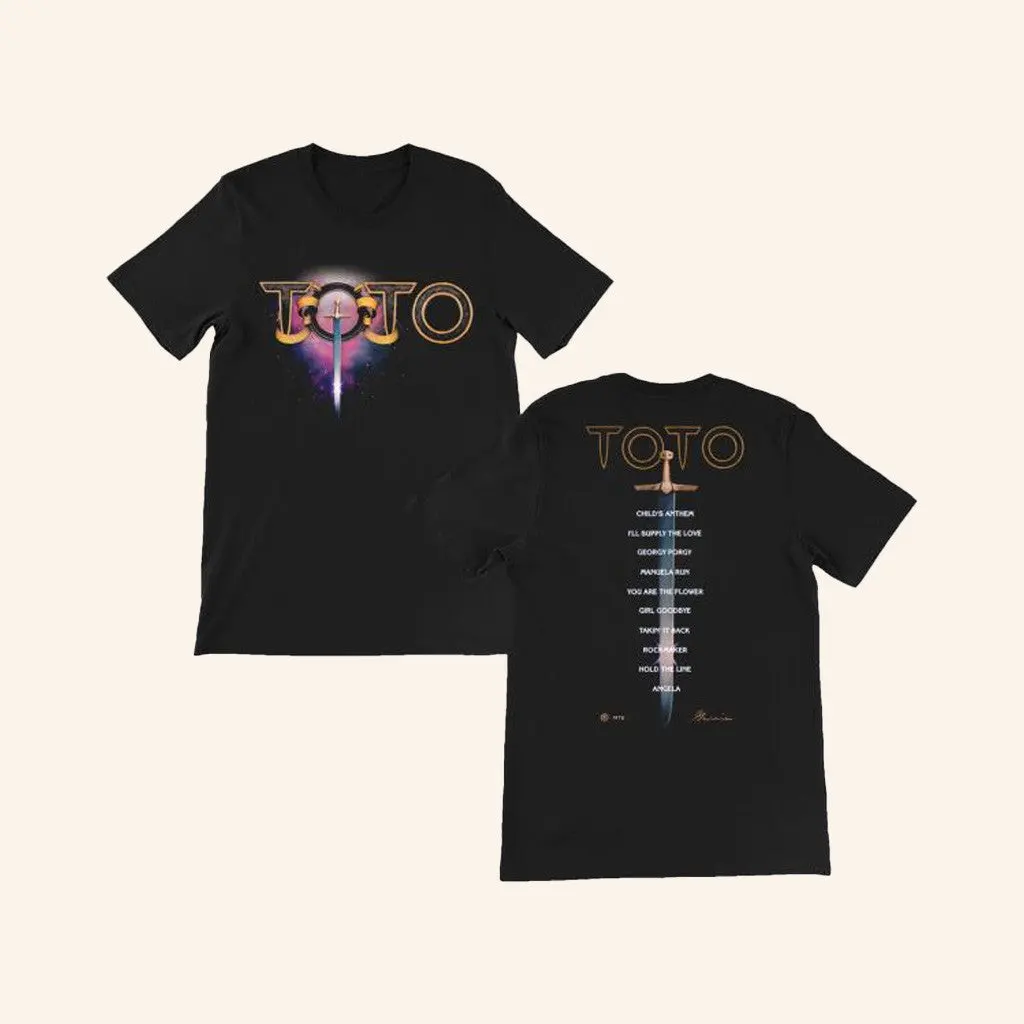 Toto Merch Sword Tracklist TShirt Gift Ideas For Husband