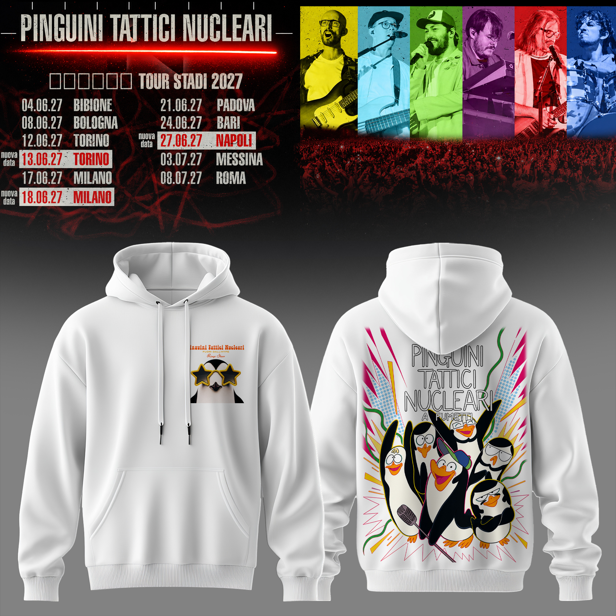 Tour Stadi 2027 Premium 3D Hoodie Classic Edition