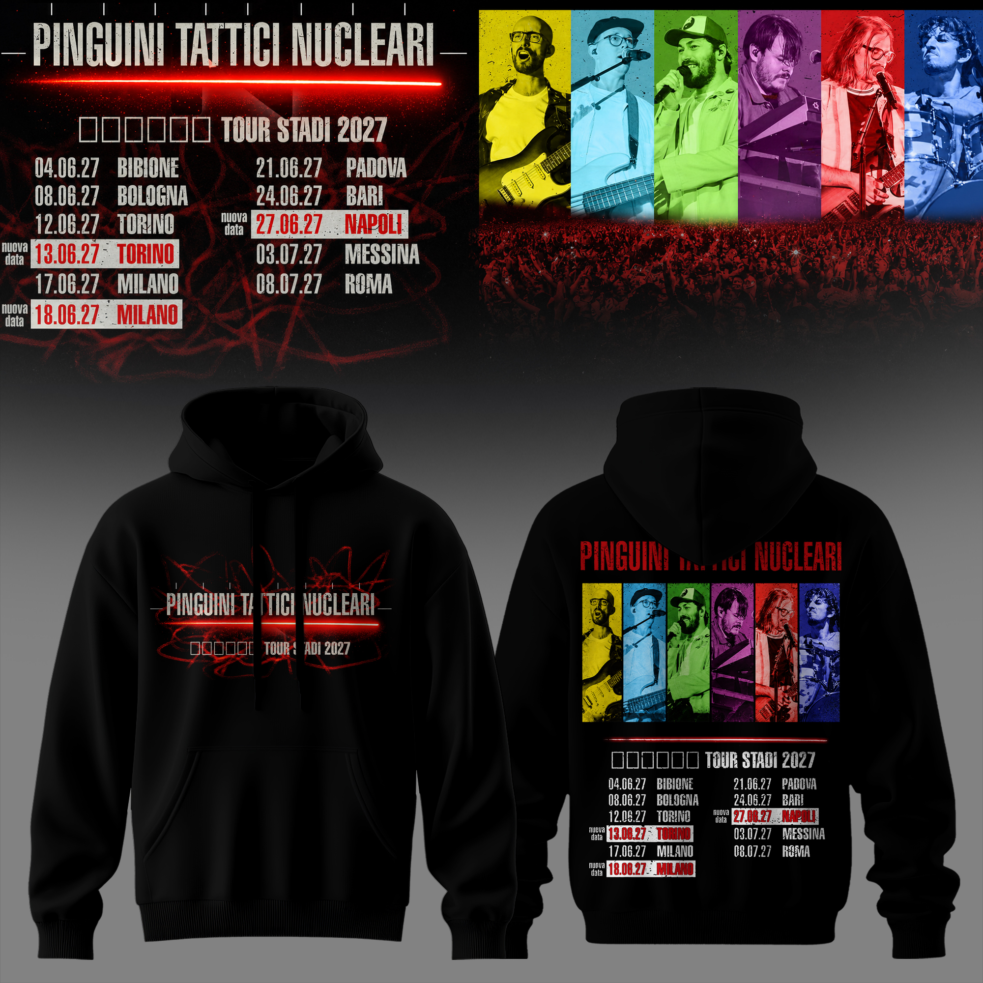 Tour Stadi 2027 Premium 3D Hoodie Performance Edition