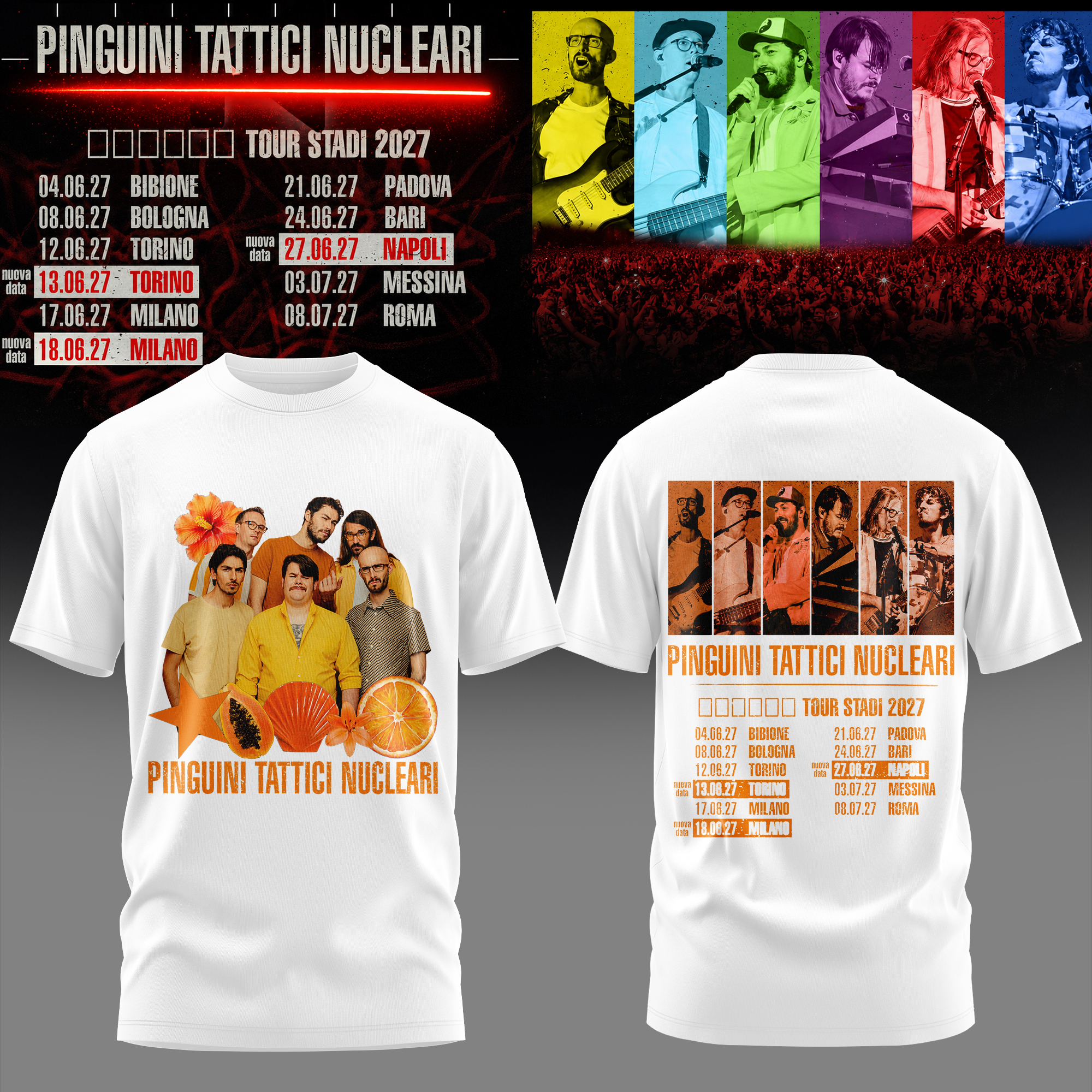 Tour Stadi 2027 Premium 3D T Shirt Signature Edition