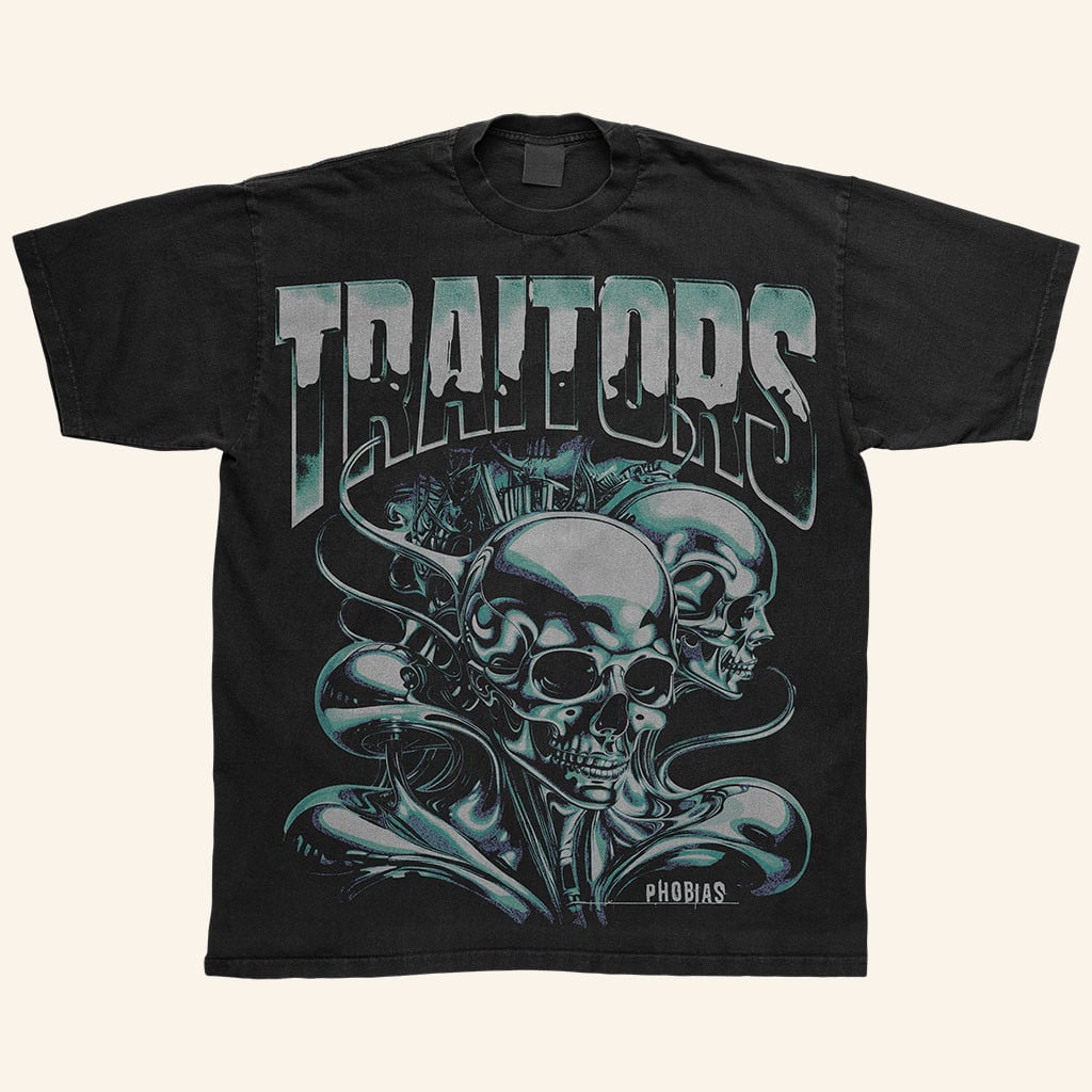 Traitors Merch 2026 Chrome Skull TShirt Best Fathers Day Gifts For Dad