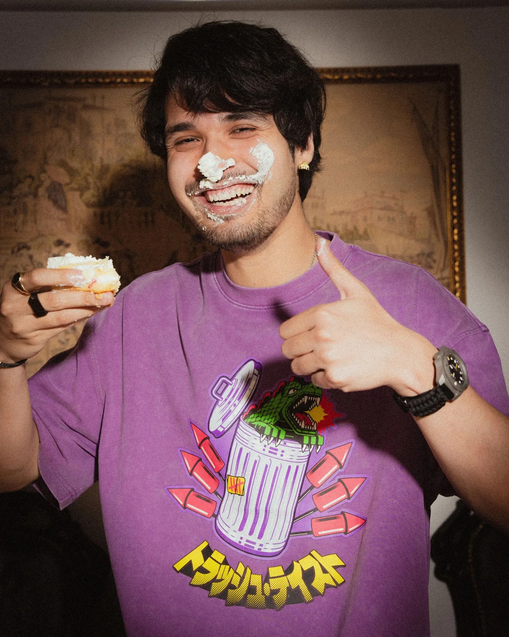 Trash Taste Merch 5th Anniversary Purple TShirt Fathers Day Gift Ideas