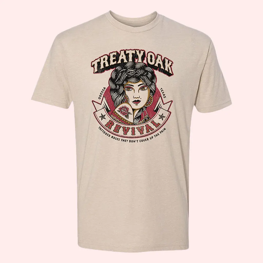 Treaty Oak Revival Merch Rose TShirt Gifts For Besties