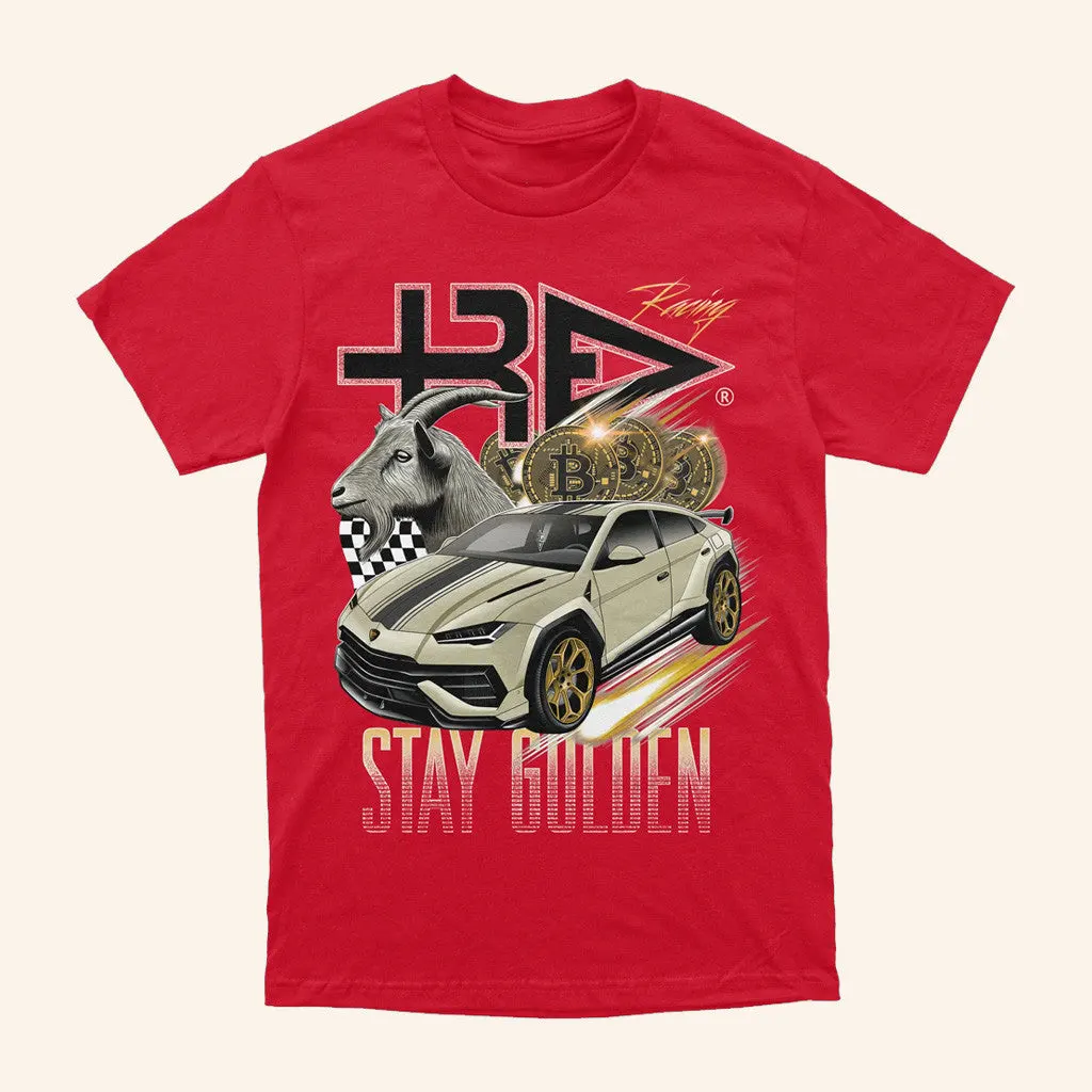 Trev Clothing Merch Trev Stay Golden Racing TShirt Gifts For Fans