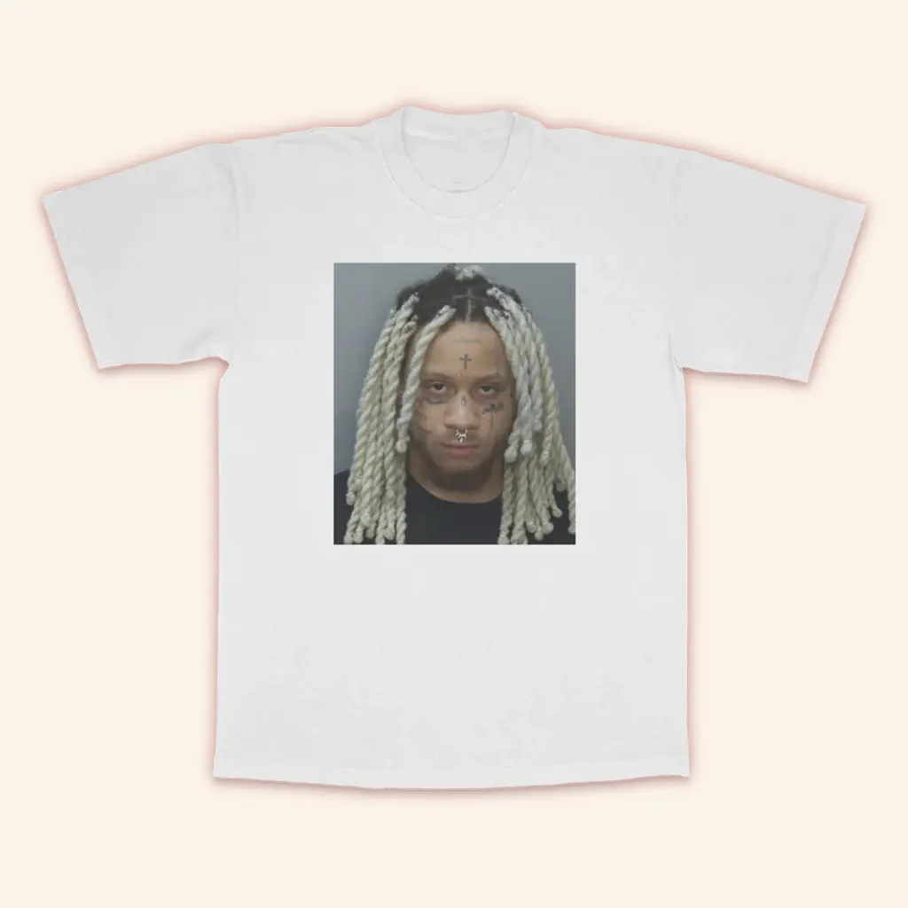 Trippie Redd Merch Mugshot White TShirt Best Birthday Gift For Fans