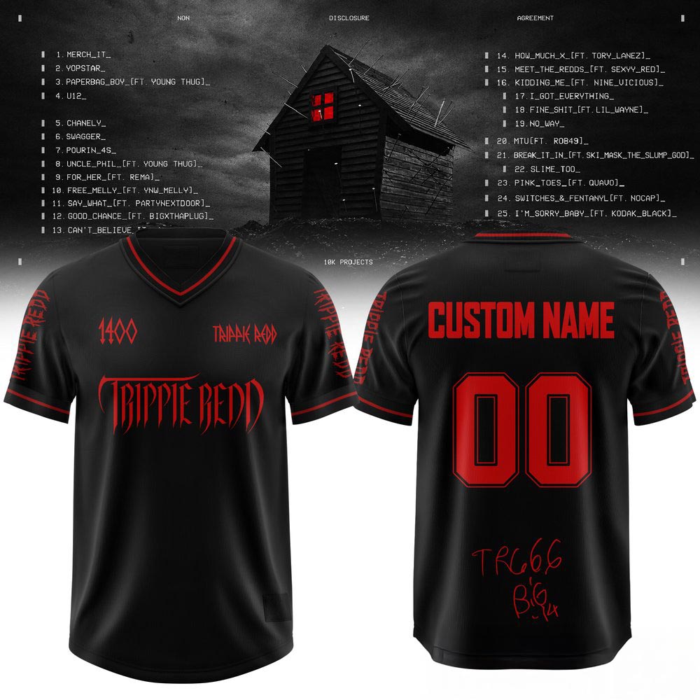 Trippie Redd NDA Football Jersey Hip Hop Concert Fan Apparel 2 - Unicasport Trippie Redd NDA Football Jersey Hip Hop Concert Fan Apparel
