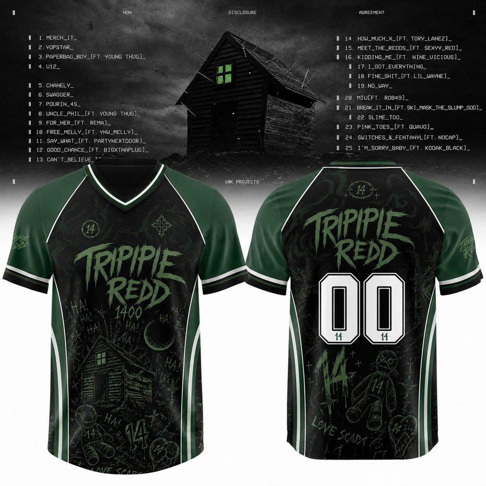 Trippie Redd Non Disclosure Agreement Football Jersey Hip Hop Music Fan Apparel 2 - Unicasport Trippie Redd Non Disclosure Agreement Football Jersey Hip Hop Music Fan Apparel