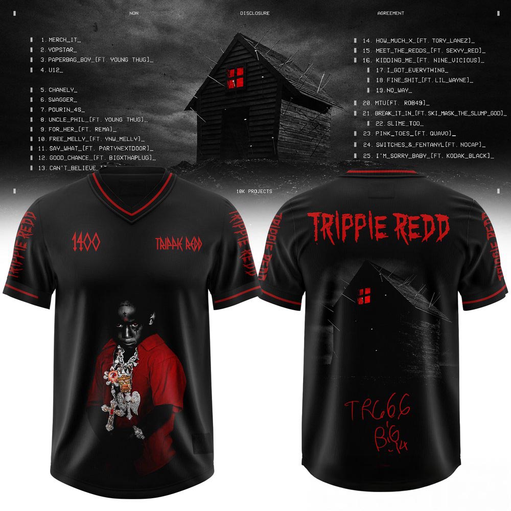 Trippie Redd Non Disclosure Agreement Football Jersey Hip Hop Rap Music Fan Streetwear Apparel 1 - Unicasport Trippie Redd Non Disclosure Agreement Football Jersey Hip Hop Rap Music Fan Streetwear Apparel