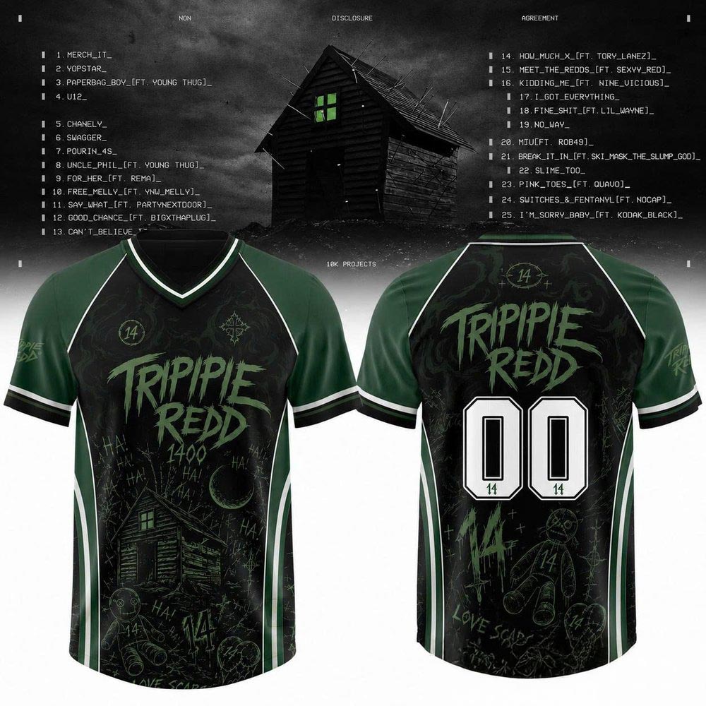 Trippie Redd Non Disclosure Agreement Football Jersey Hip Hop Rap Music Fan Streetwear 2 - Unicasport Trippie Redd Non Disclosure Agreement Football Jersey Hip Hop Rap Music Fan Streetwear