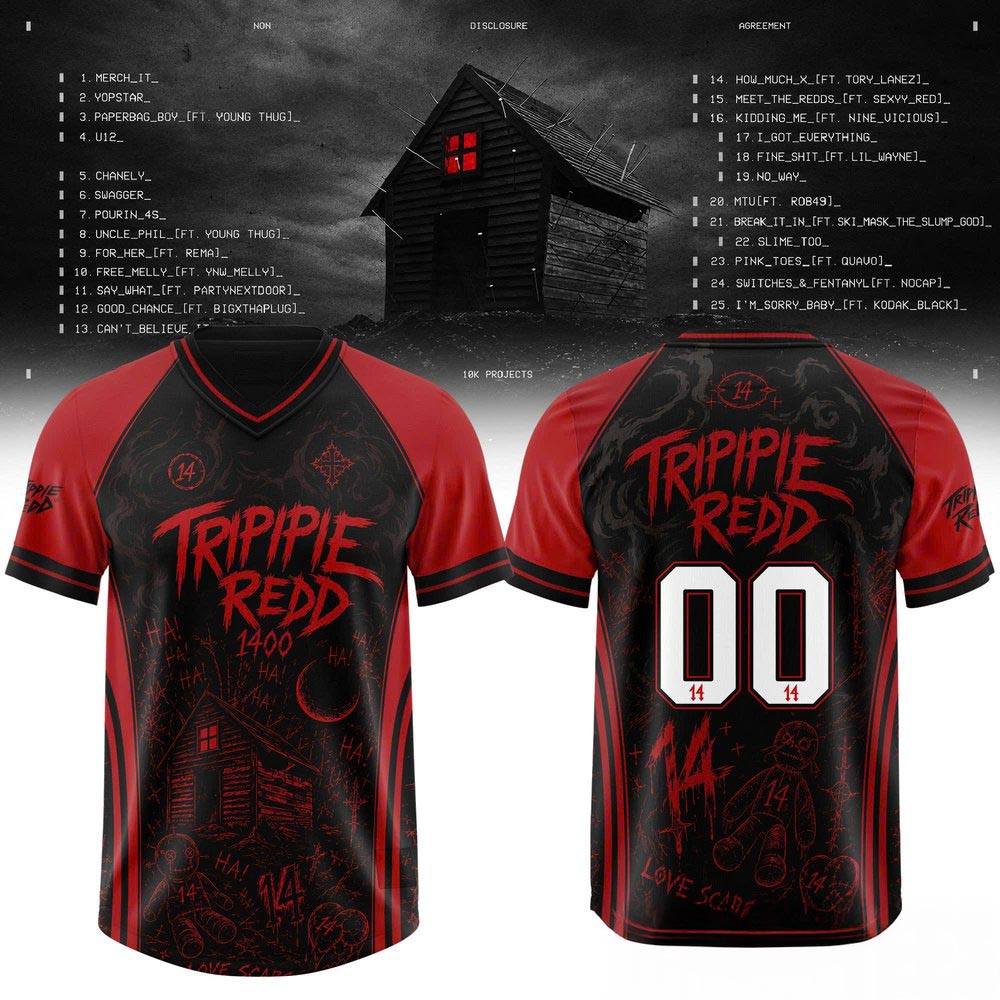 Trippie Redd Non Disclosure Agreement Jersey Rap Music Concert Fan Sports Style Apparel 1 - Unicasport Trippie Redd Non Disclosure Agreement Jersey Rap Music Concert Fan Sports Style Apparel