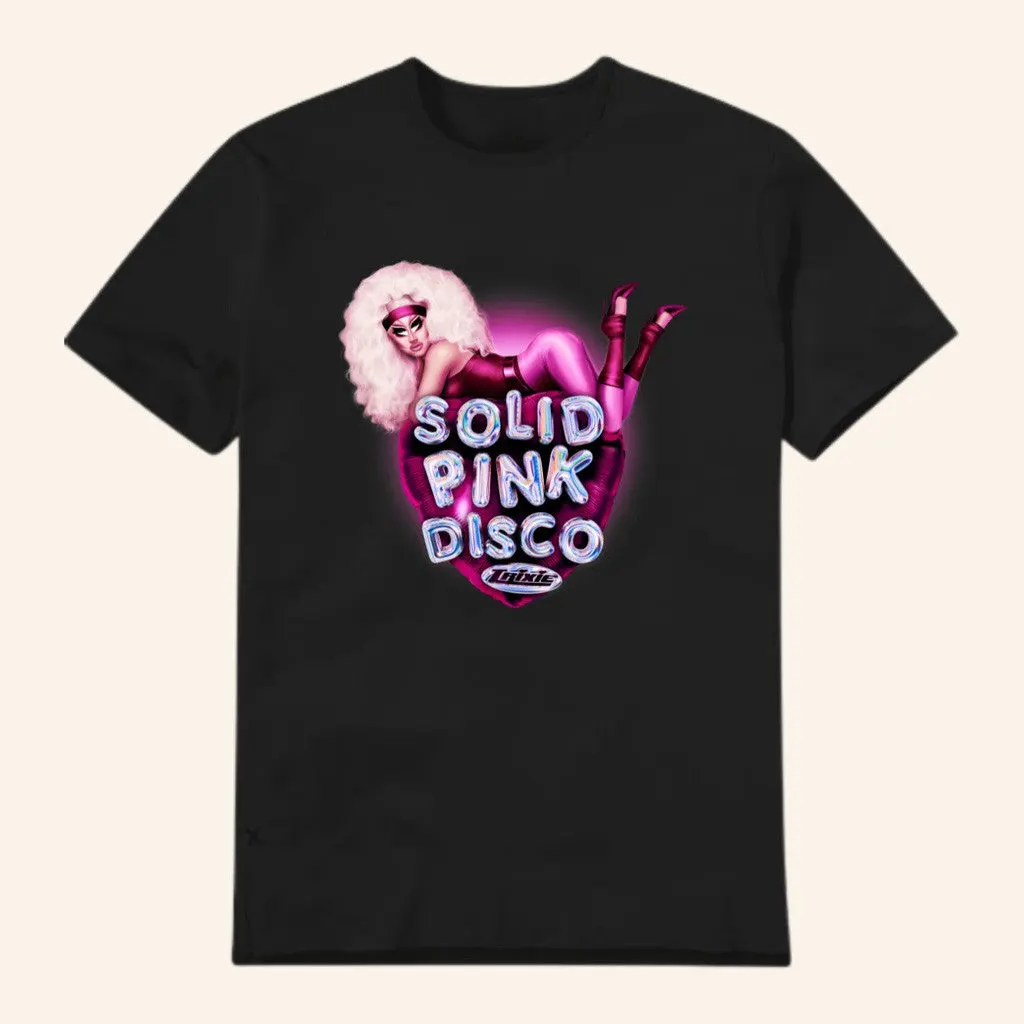 Trixie Mattel Merch Solid Pink Disco Balloon Heart TShirt Gifts For Her