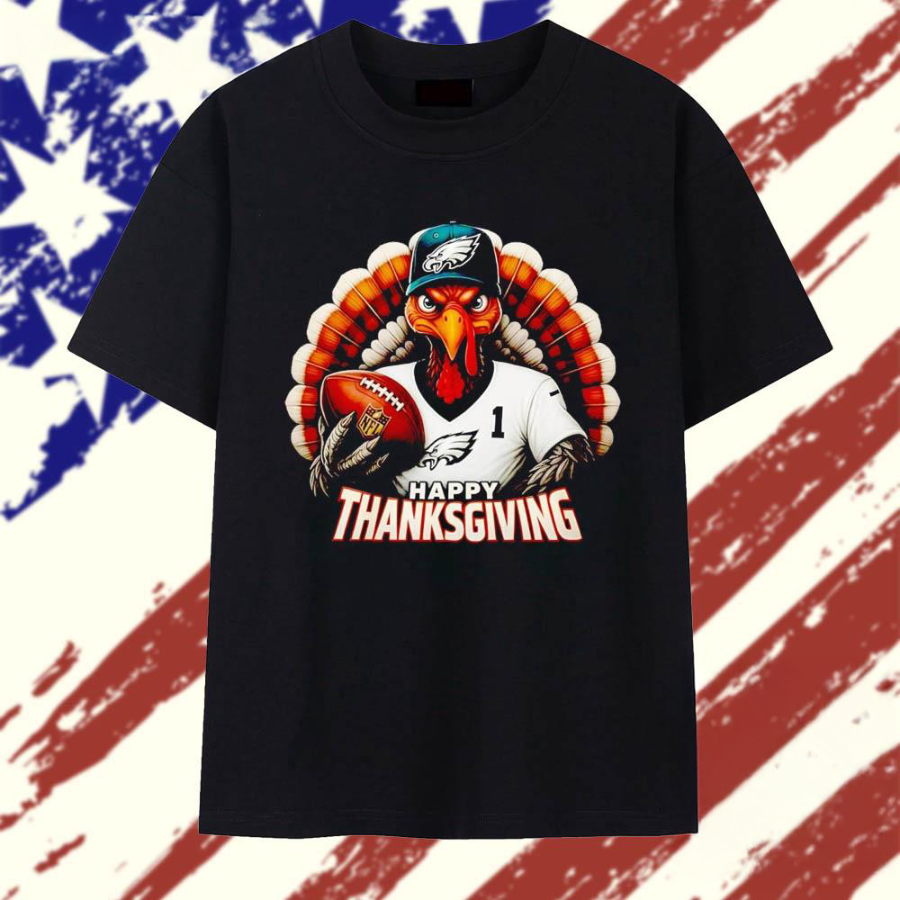 Turkey Philadelphia Eagles Happy Thanksgiving T Shirt