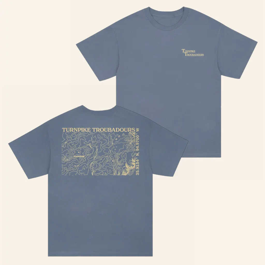 Turnpike Troubadours Merch Tahlequah Topography TShirt Gifts For Her