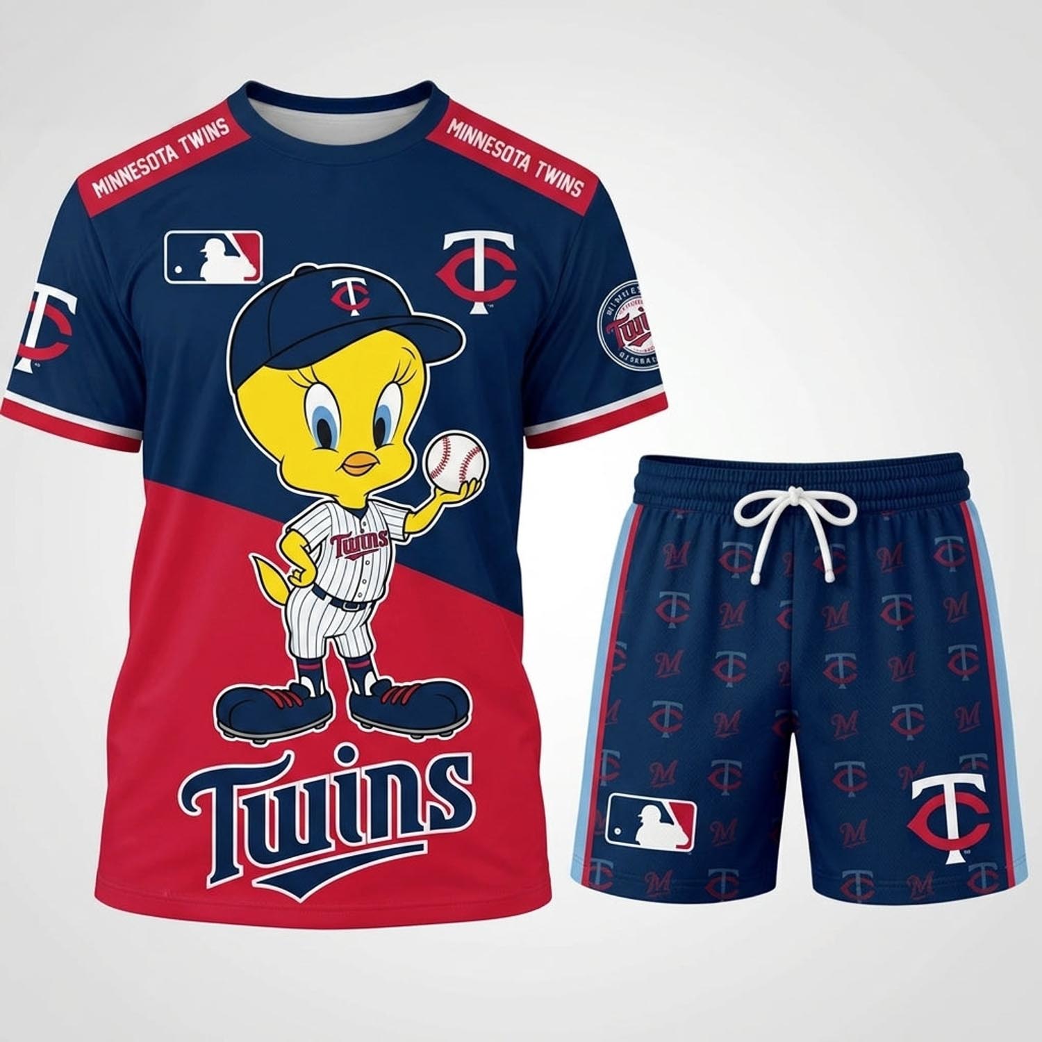 Tweety Minnesota Twins Baseball Jersey Set MLB Collection Retro Sports Fan Apparel 1 - Unicasport Tweety Minnesota Twins Baseball Jersey Set MLB Collection Retro Sports Fan Apparel