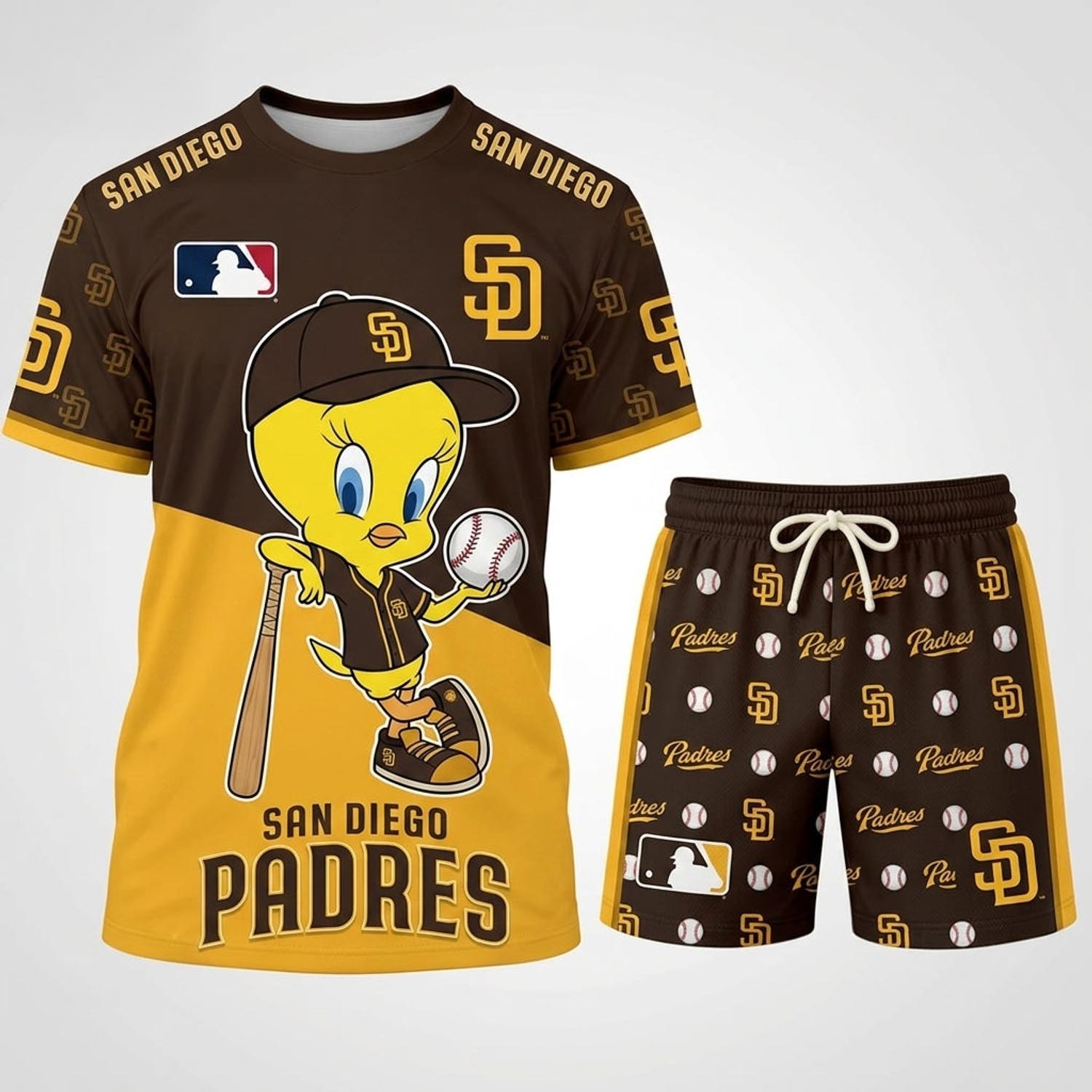 Tweety Pittsburgh Pirates MLB Baseball Jersey Set Vintage Sports Fan Apparel 1 - Unicasport Tweety Pittsburgh Pirates MLB Baseball Jersey Set Vintage Sports Fan Apparel