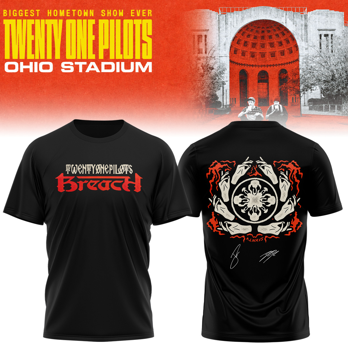 Twenty One Pilots 2026 Shows Collector Edition Graphic Tee