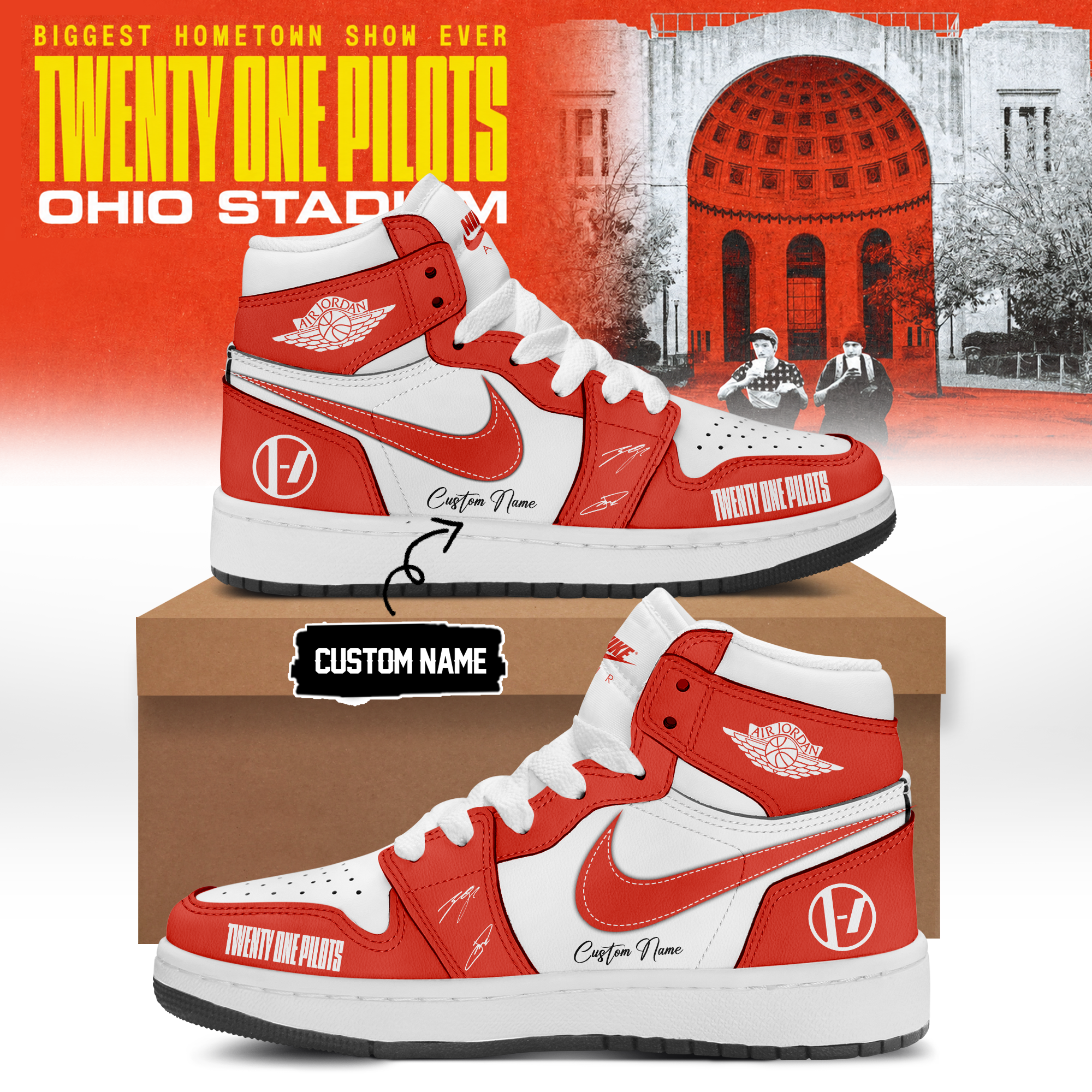 Twenty One Pilots 2026 Shows Collector Edition Signature Footwear