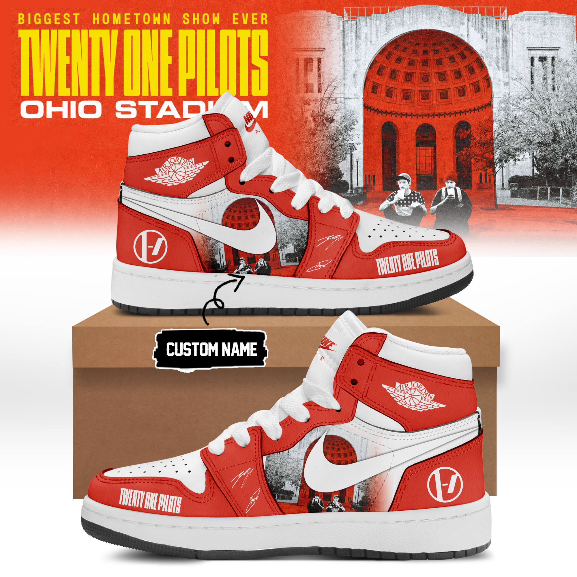 Twenty One Pilots 2026 Shows Collector Signature Casual Shoes