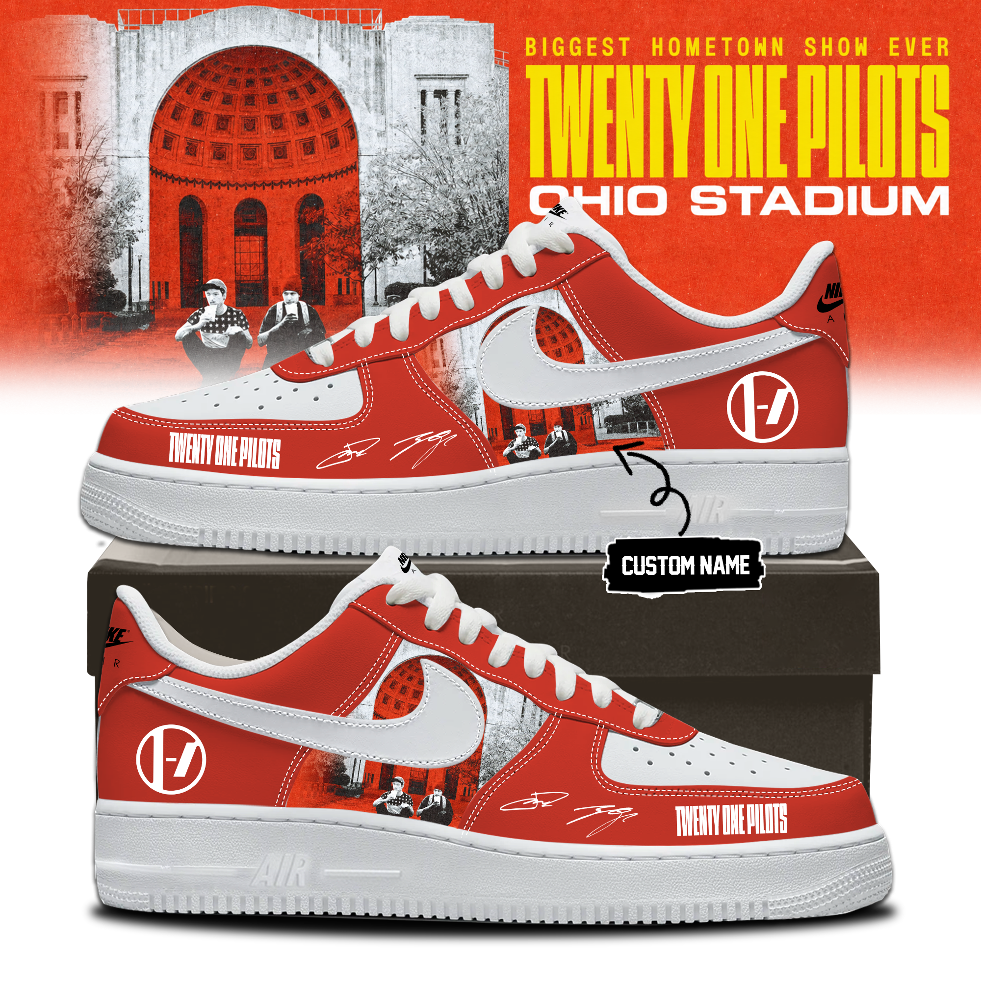 Twenty One Pilots 2026 Shows Exclusive High Top Footwear