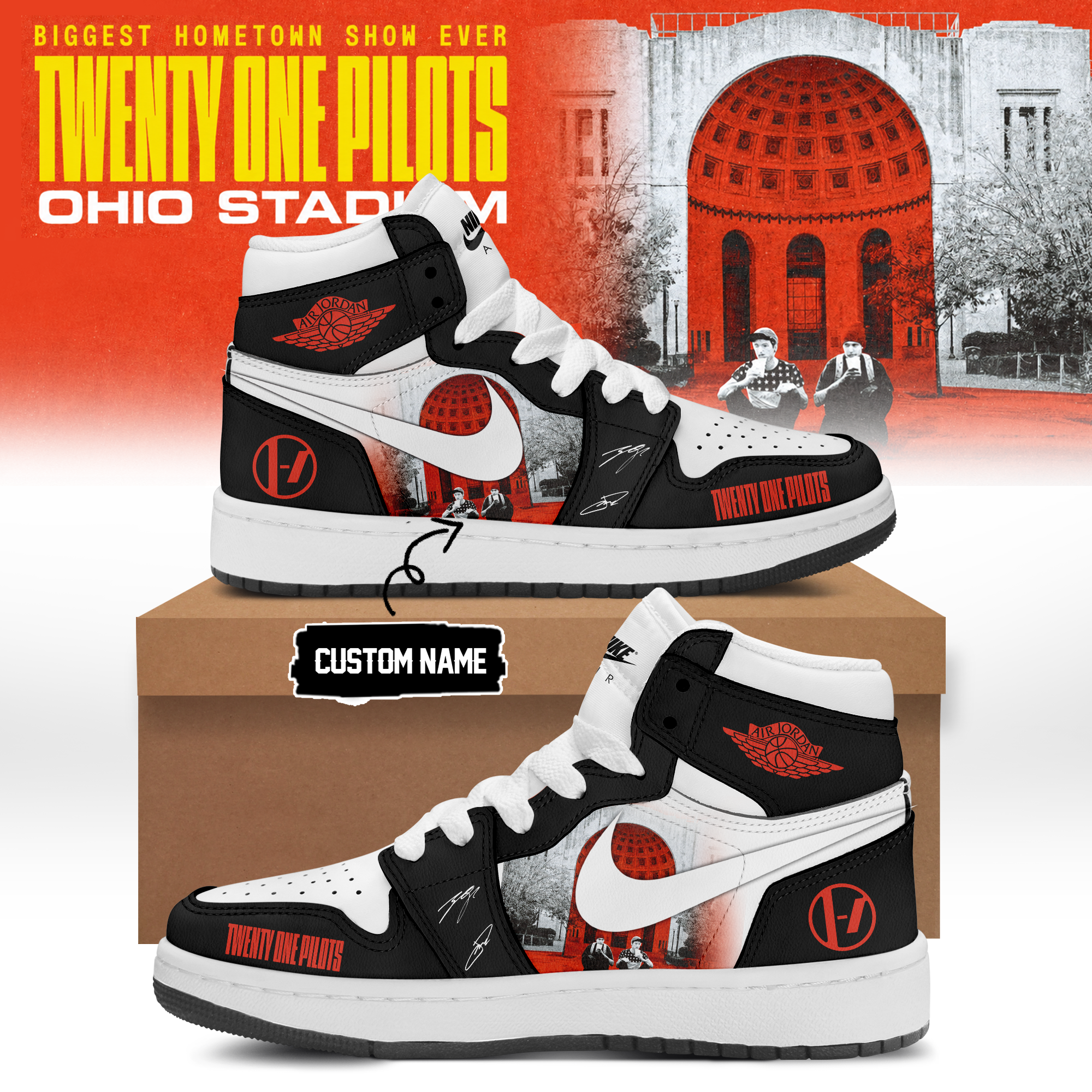 Twenty One Pilots 2026 Shows Exclusive Lifestyle Shoes