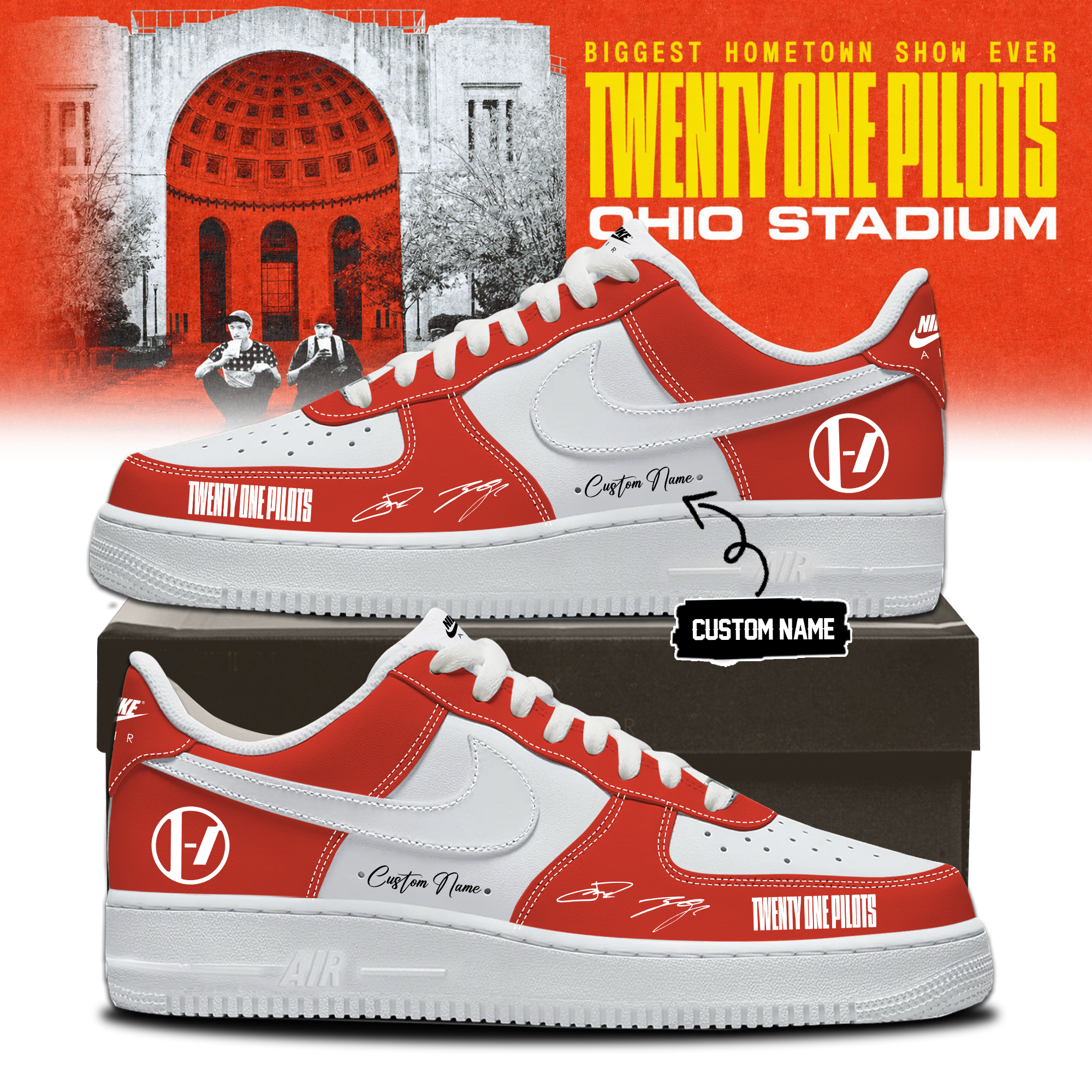 Twenty One Pilots 2026 Shows Exclusive Signature Lifestyle Sneakers