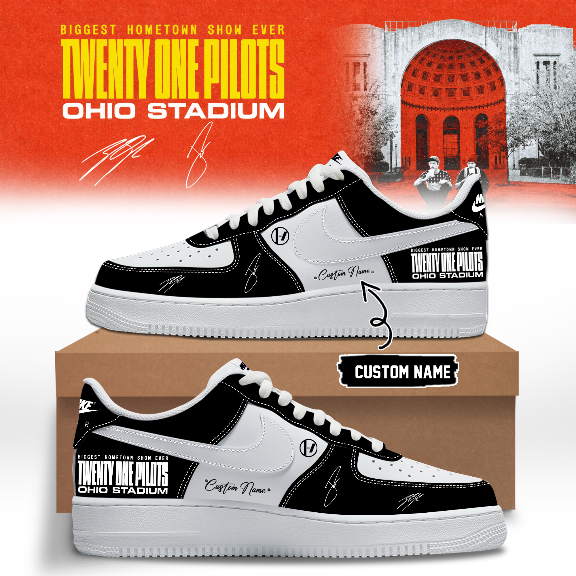 Twenty One Pilots 2026 Shows Exclusive Signature Sneakers