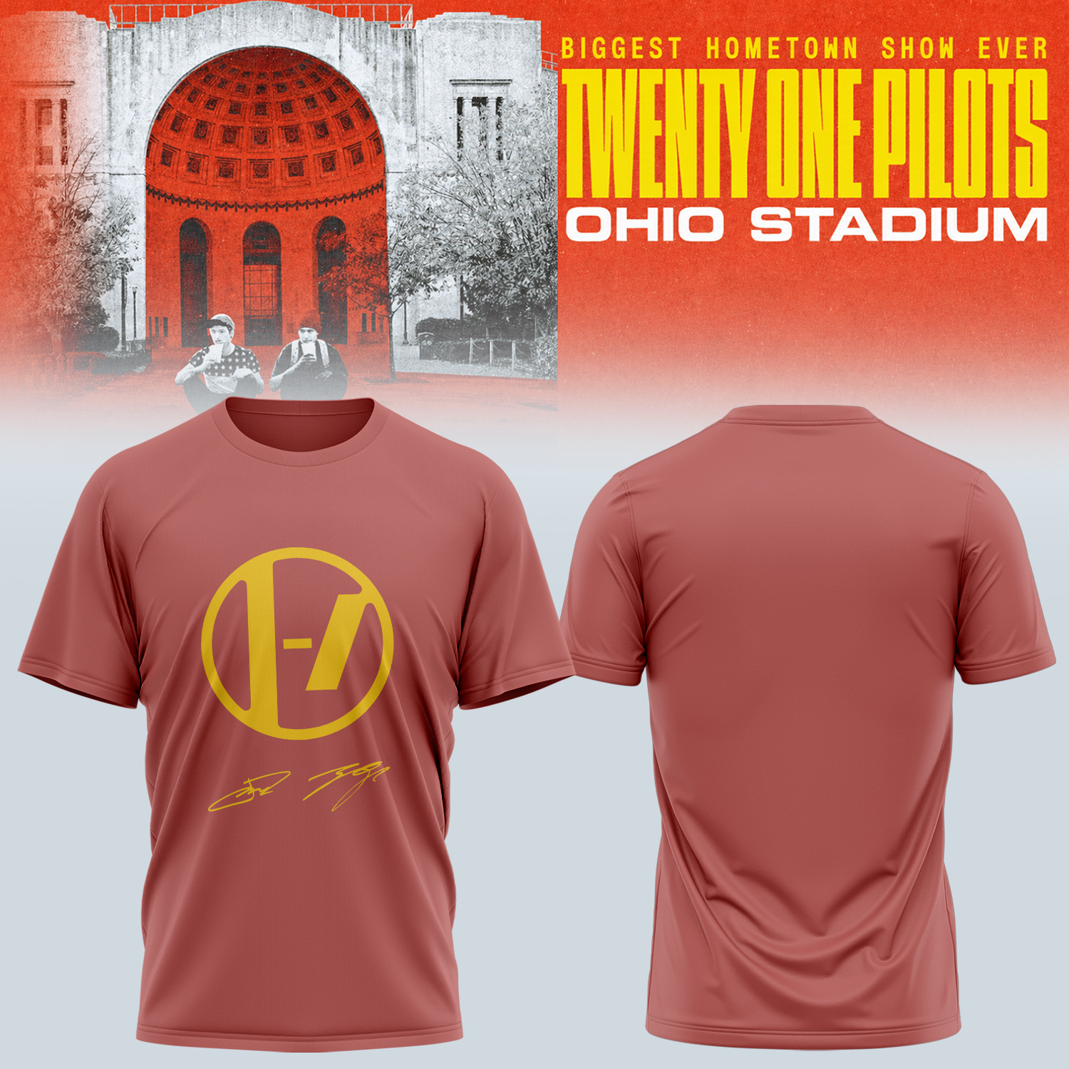Twenty One Pilots 2026 Shows Premium Concert Graphic T Shirt